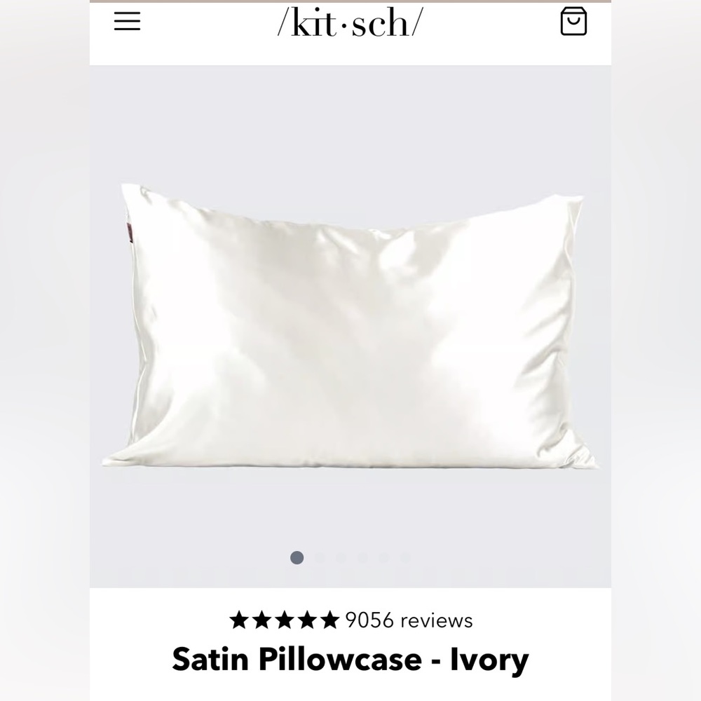 Kitsch satin pillowcase